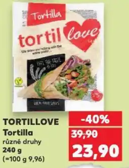 Kaufland TORTILLOVE Tortilla nabídka