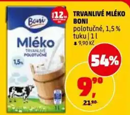 Penny Market Trvanlivé mléko boni nabídka