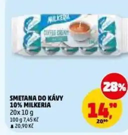 Penny Market Smetana do kávy 10% milkeria nabídka