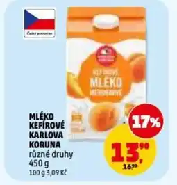 Penny Market Mléko kefírové karlova koruna nabídka