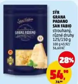 Penny Market Sýr grana padano san fabio strouhaný nabídka