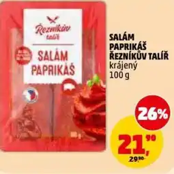 Penny Market Salám paprikáš řezníkův talíř krájený nabídka