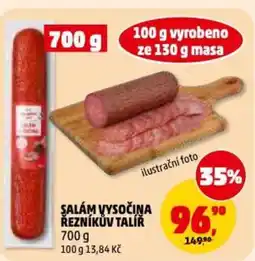 Penny Market Şalám vysočina reznikuv talir nabídka