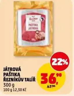 Penny Market Játrová paštika řezníkův talíř nabídka