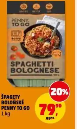 Penny Market Špagety boloňské penny to go nabídka