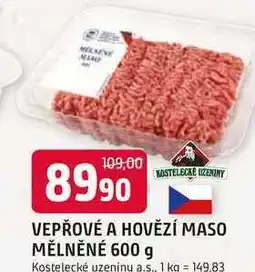 Trefa VEPŘOVÉ A HOVĚZÍ MASO MĚLNĚNÉ nabídka