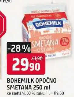 Trefa BOHEMILK OPOČNO SMETANA 250 ml ke šlehání, 33% tuku nabídka