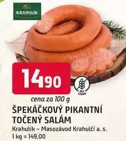 Trefa ŠPEKÁČKOVÝ PIKANTNÍ TOČENÝ SALÁM nabídka