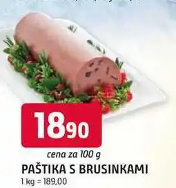 Trefa PAŠTIKA S BRUSINKAMI nabídka
