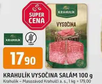 Trefa KRAHULÍK VYSOČINA SALÁM nabídka