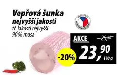 ZEMAN Vepřová šunka nejvyšší jakosti tř. jakosti nejvyšší 90% masa nabídka