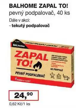 Ráj drogerie BALHOME ZAPAL TO! 40 ks nabídka