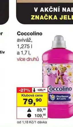 Barvy a laky drogerie Coccolino aviváž nabídka