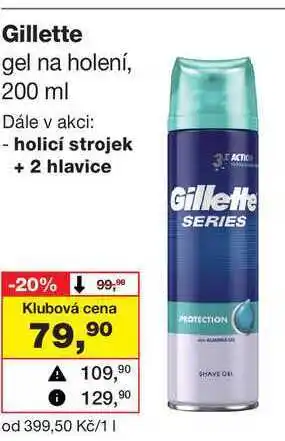 Barvy a laky drogerie Gillette gel na holení nabídka