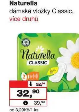 Barvy a laky drogerie Naturella dámské vložky Classic, více druhů nabídka