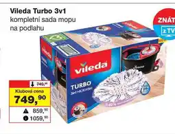 Barvy a laky drogerie Vileda Turbo 3v1 kompletní sada mopu na podlahu nabídka