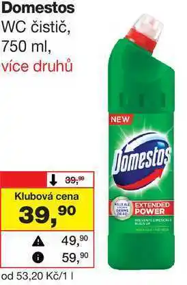 Barvy a laky drogerie Domestos WC čistič nabídka