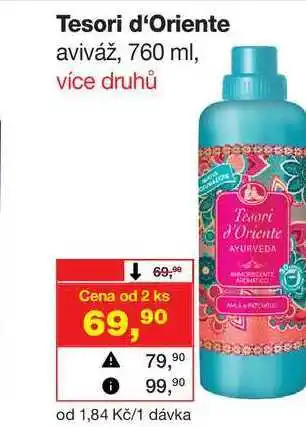 Barvy a laky drogerie Tesori d'Oriente aviváž nabídka