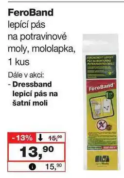 Barvy a laky drogerie FeroBand lepící pás na potravinové moly, mololapka, 1 kus nabídka