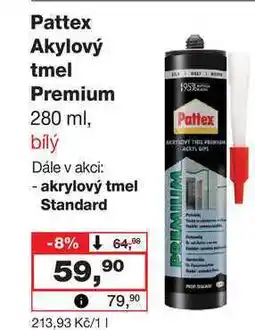 Barvy a laky drogerie Pattex Akylový tmel Premium nabídka