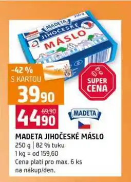 Terno MADETA JIHOČESKÉ MÁSLO 250 g 82% tuku nabídka