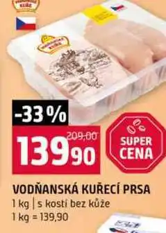 Terno VODŇANSKÁ KUŘECÍ PRSA 1 kg s kostí bez kůže nabídka