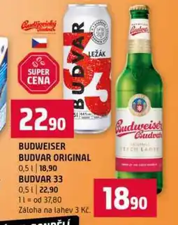 Terno BUDWEISER BUDVAR ORIGINAL nabídka