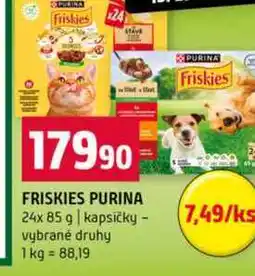 Terno FRISKIES PURINA 24x 85 g kapsičky vybrané druhy nabídka