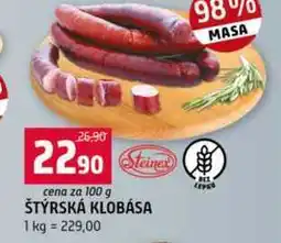 Terno ŠTÝRSKÁ KLOBÁSA nabídka