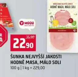 Terno ŠUNKA NEJVYŠŠÍ JAKOSTI HODNĚ MASA, MÁLO SOLI nabídka