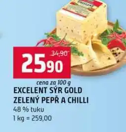 Terno EXCELENT SÝR GOLD ZELENÝ PEPŘ A CHILLI 48% tuku nabídka