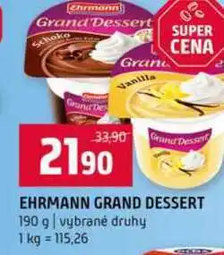 Terno EHRMANN GRAND DESSERT 190 g vybrané druhy nabídka