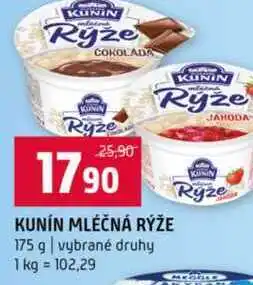 Terno KUNÍN MLÉČNÁ RÝŽE 175 g vybrané druhy nabídka