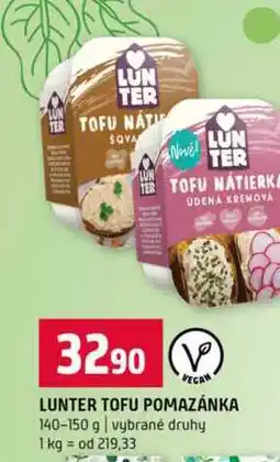 Terno LUNTER TOFU POMAZÁNKA 140-150 g vybrané druhy nabídka