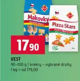 Terno VEST 90-100 g krekry vybrané druhy nabídka