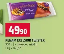 Terno PENAM EXELSIOR TWISTER 350 g s makovou náplní nabídka