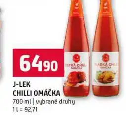 Terno J-LEK CHILLI OMÁČKA 700 ml vybrané druhy nabídka