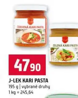 Terno J-LEK KARI PASTA 195 g vybrané druhy nabídka