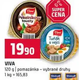 Terno VIVA pomazánka vybrané druhy nabídka