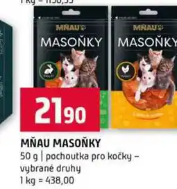 Terno MŇAU MASOŇKY 50 g pochoutka pro kočky vybrané druhy nabídka