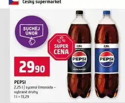 Terno PEPSI 2,25l sycená limonáda vybrané druhy nabídka