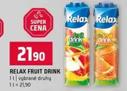 Terno RELAX FRUIT DRINK 1l vybrané druhy nabídka