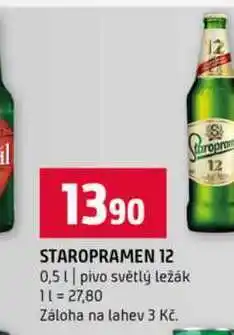 Terno STAROPRAMEN 12 0,5l pivo světlý ležák nabídka