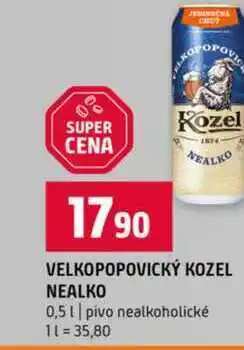 Terno VELKOPOPOVICKÝ KOZEL NEALKO 0,5l pivo nealkoholické nabídka