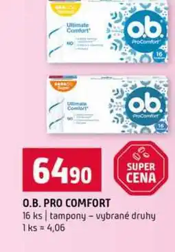 Terno O.B. PRO COMFORT 16 ks tampony vybrané druhy nabídka