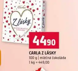 Terno CARLA Z LÁSKY 100 g mléčná čokoláda nabídka
