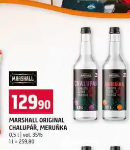 Terno MARSHALL ORIGINAL CHALUPÁŘ, MERUŇKA 0,5l vol. 35% nabídka