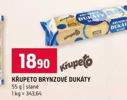 Terno KŘUPETO BRYNZOVÉ DUKÁTY 55 g slané nabídka