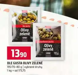 Terno DLE GUSTA OLIVY ZELENÉ 195/70-80 g vybrané druhy nabídka