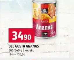 Terno DLE GUSTA ANANAS 565/340 g kousky nabídka